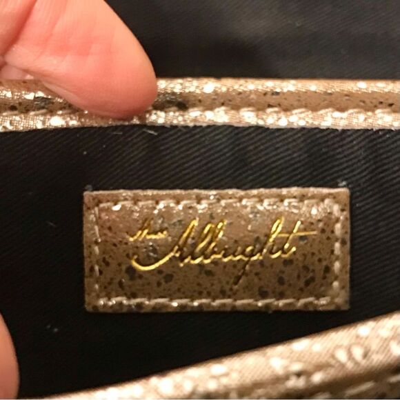 Anthropologie Miss Albright Highgrove Glittery Leather Accordion Wallet - Picture 3 of 8